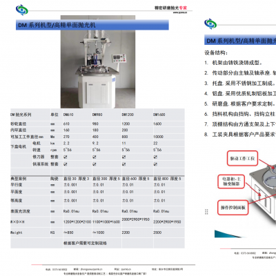 高精單面拋光機(jī)系列